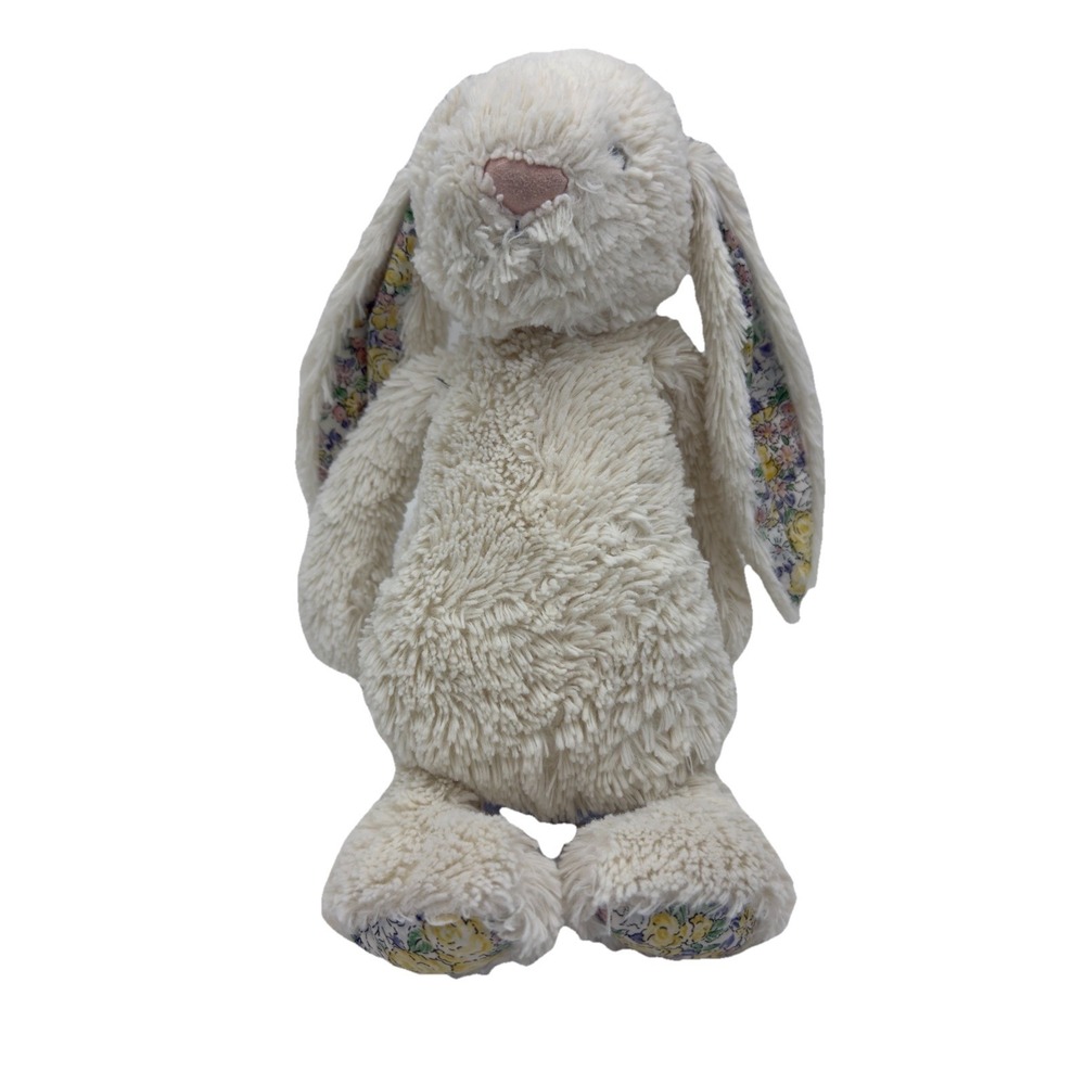 JELLYCAT Bashful Blossom Calli Bunny Plush Retired Floral Cream Collectible